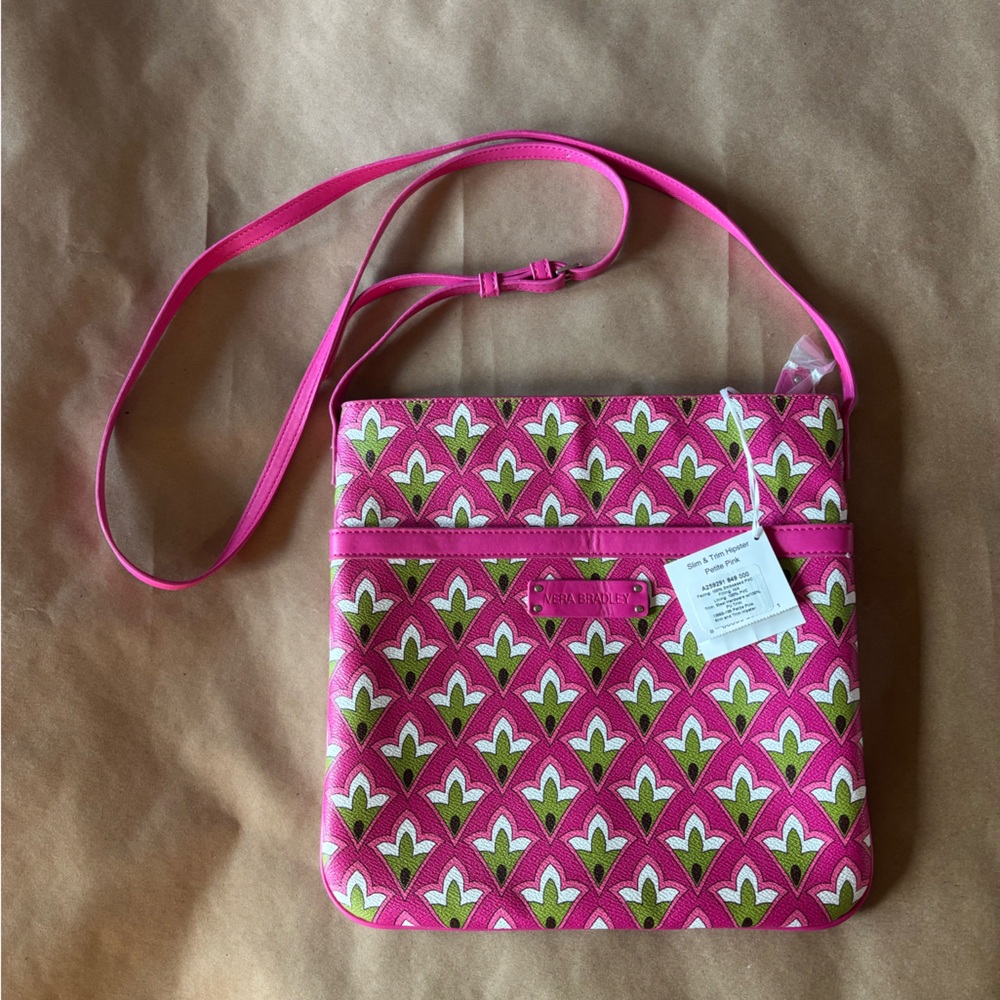 Vera Bradley Slim and Trim Hipster Petite Pink Crossbody Bag
